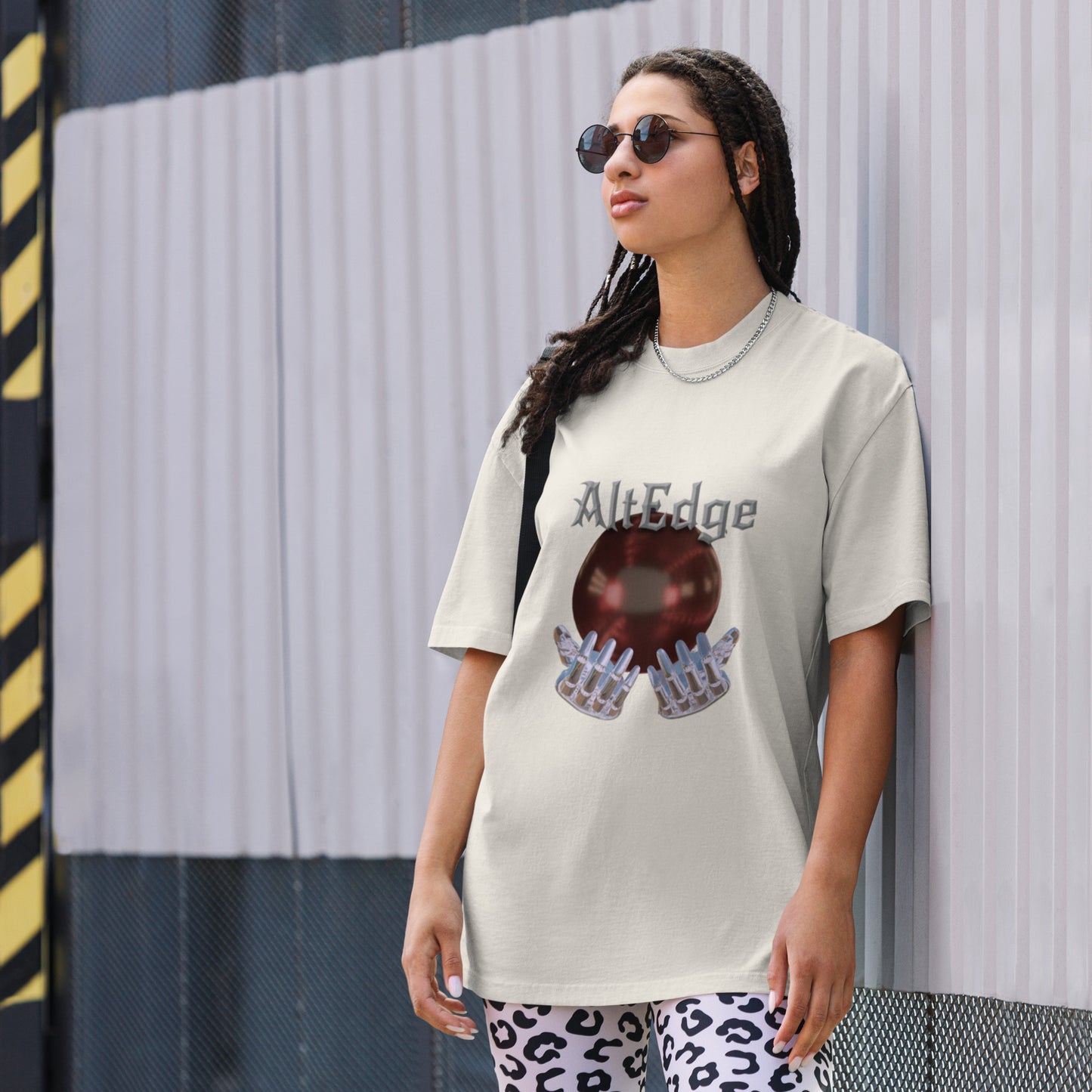 AltEdge Veil of Fate Tee Oversized faded t-shirt