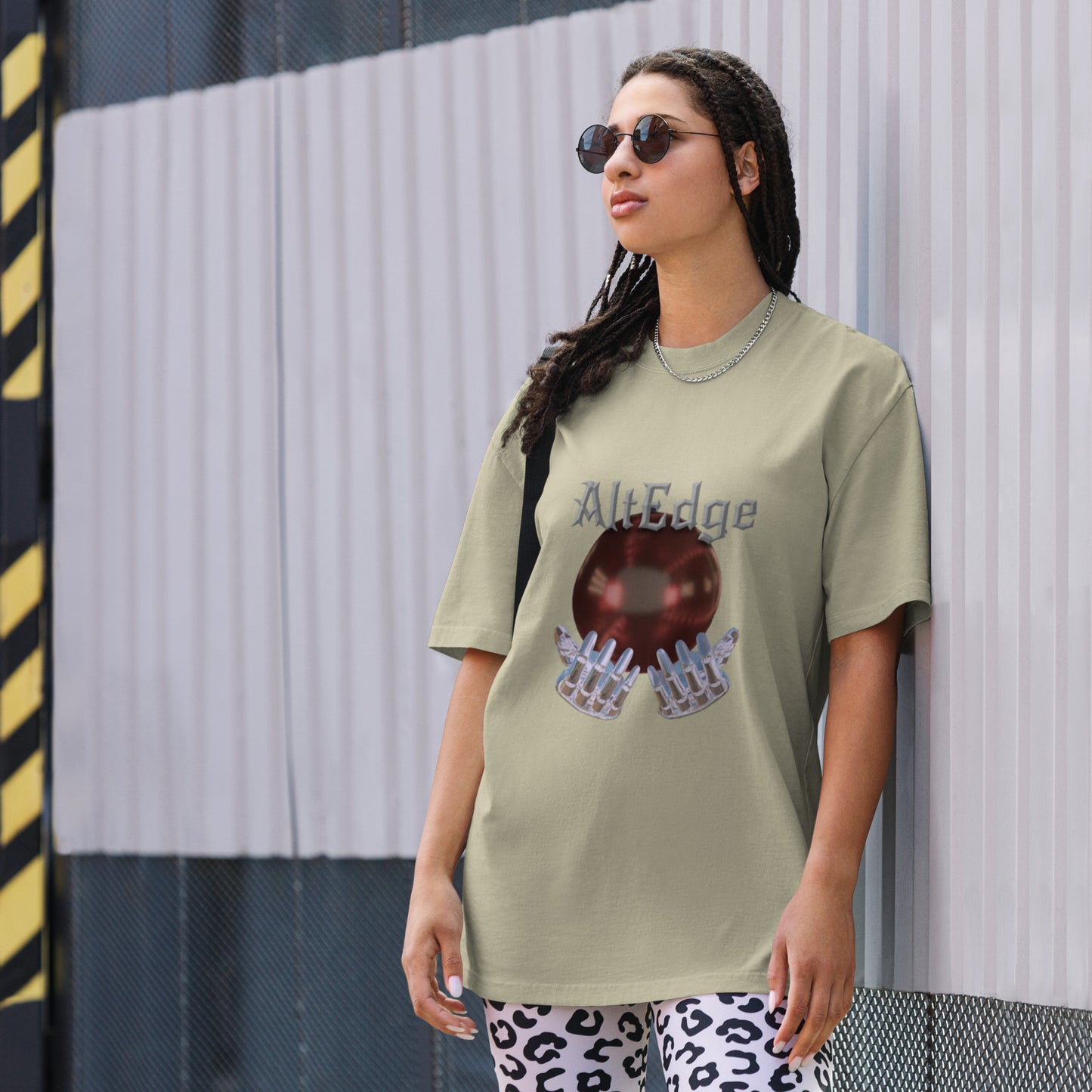 AltEdge Veil of Fate Tee Oversized faded t-shirt