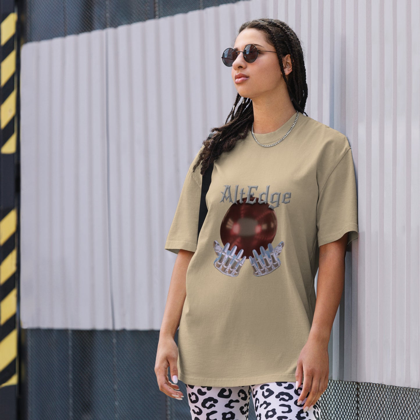 AltEdge Veil of Fate Tee Oversized faded t-shirt
